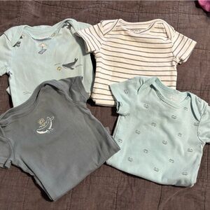 Carter's Baby Onesies in Blue and Gray